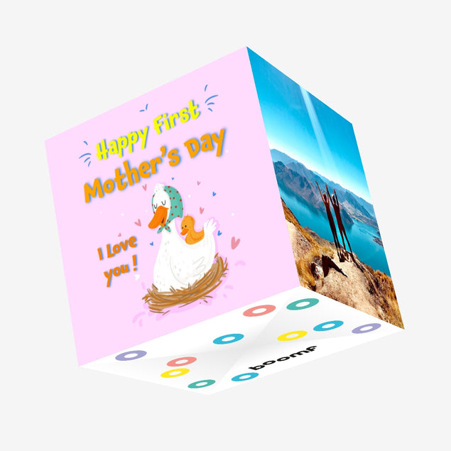 Cute Ducks Happy First Mother's Day Confetti-exploding Greetings Card