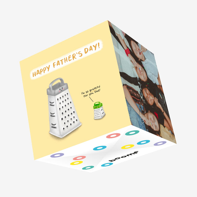 Grateful For You Dad Father's Day Confetti-exploding Greetings Card