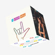 I Love You Sign Language Confetti-exploding Greetings Card