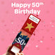 50th Birthday Cannon Confetti Shooter Card