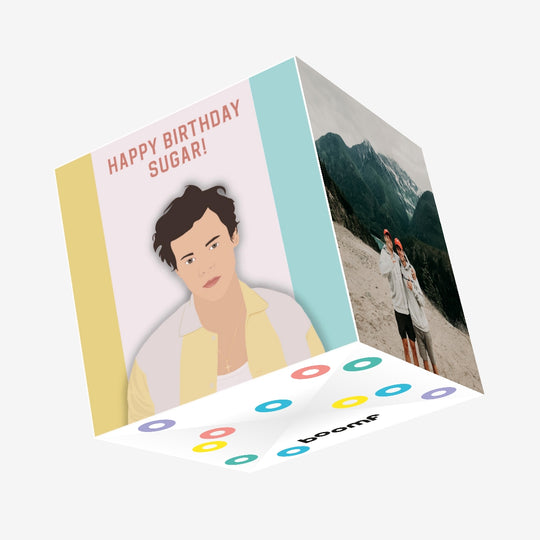 Sugar Harry Styles Birthday Confetti-exploding Greetings Card