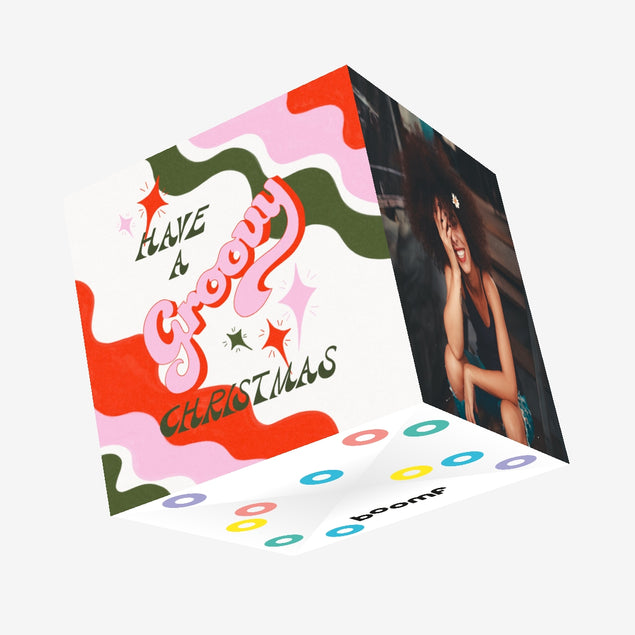 Have A Groovy Christmas Confetti-exploding Greetings Card