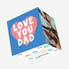 Love You Dad Pink Heart Confetti-exploding Greetings Card