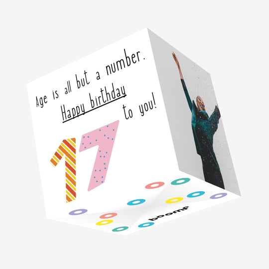 Happy 17th Birthday To You! Confetti-exploding Greetings Card