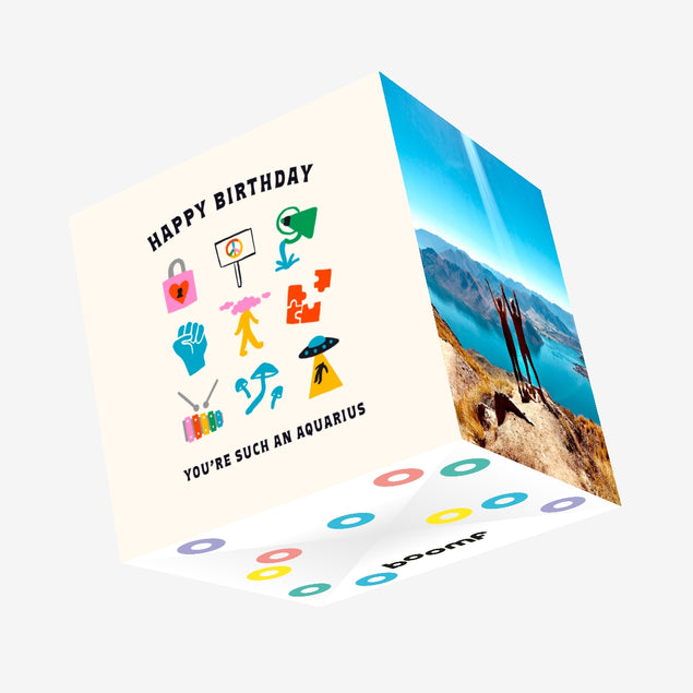 Such An Aquarius Birthday Confetti-exploding Greetings Card