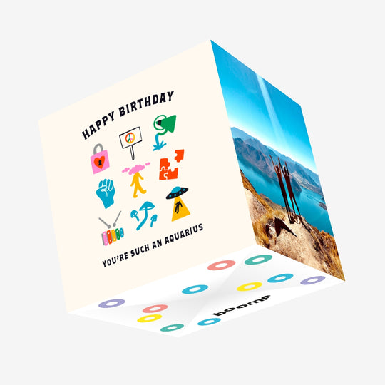 Such An Aquarius Birthday Confetti-exploding Greetings Card