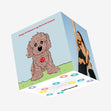 Happy Christmas Cute Cavapoo Confetti-exploding Greetings Card