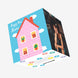 Happy New Home - Pink House Confetti-exploding Greetings Card