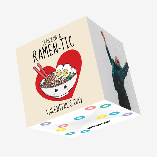 Ramen-tic Valentine's Day Confetti-Exploding Card