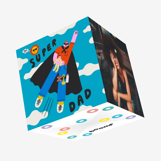 Super Dad Birthday Confetti-exploding Greetings Card