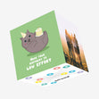 Low Effort Birthday – Funny Lazy Wombat Confetti-exploding Greetings Card