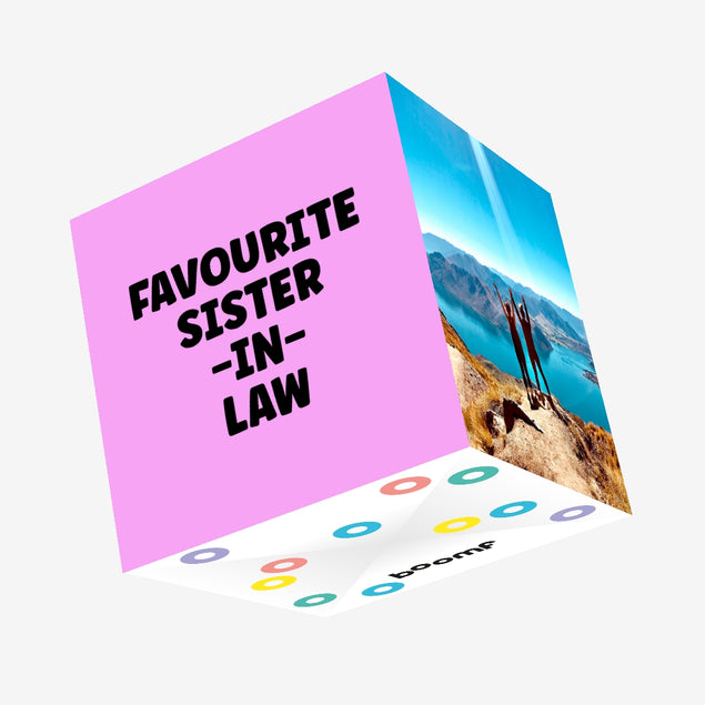 Favourite Sister-in-Law Lilac Birthday Confetti-exploding Greetings Card