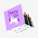 Horny For You Unicorn Purple Confetti-exploding Greetings Card