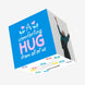A Comforting Hug From All Of Us Blue Confetti-exploding Greetings Card