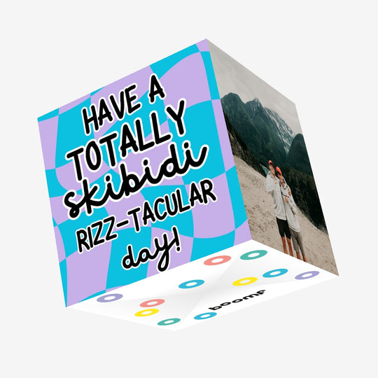 Skibidi Rizz birthday card - Vibrant Skibidi Rizz Birthday – Trendy TikTok Inspired! Confetti-exploding Greetings Card