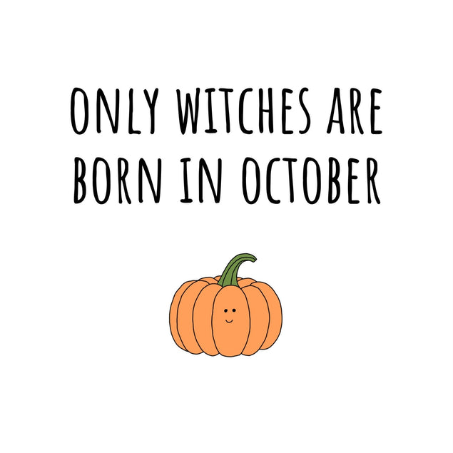 Only Witches Are Born In October Birthday Confetti-exploding Greetings Card
