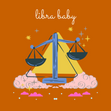 Libra Baby Zodiac Sign Birthday Confetti-exploding Greetings Card