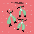 Mistlehoes Christmas Confetti-exploding Greetings Card