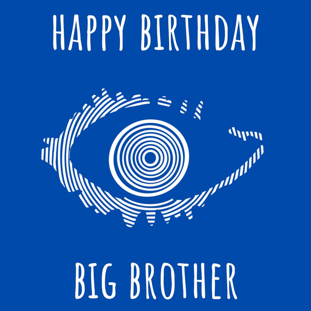 Big Brother Birthday Confetti-exploding Greetings Card