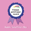 Fittest Girlfriend Valentine's Day Confetti-exploding Greetings Card