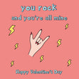 You Rock And You're All Mine Valentine's Day Confetti-exploding Greetings Card