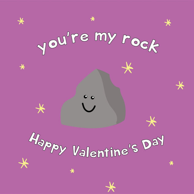 You're My Rock Valentine's Day Confetti-exploding Greetings Card
