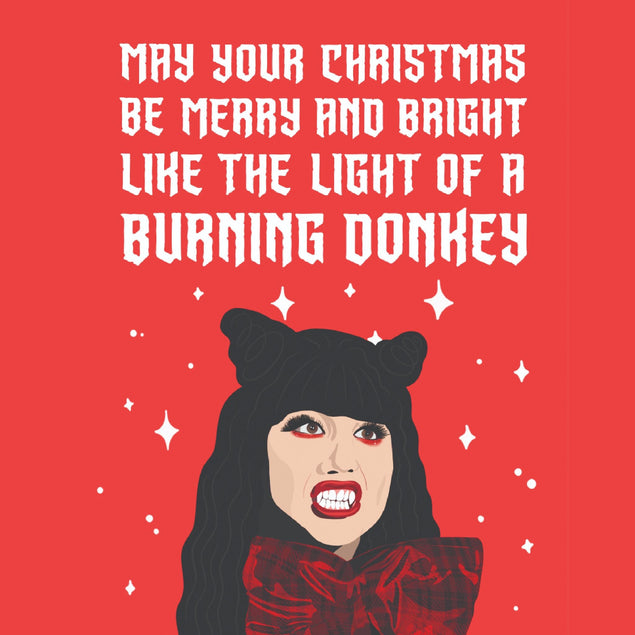 Nadja What We Do In The Shadows Christmas Confetti-exploding Greetings Card