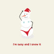 I'm Sexy And I Snow It Christmas Confetti-exploding Greetings Card