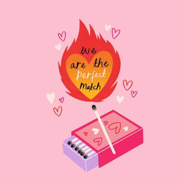 We Are the Perfect Match Love Confetti-exploding Greetings Card