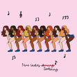 9 Ladies Twerking 12 Days Of Christmas Confetti-exploding Greetings Card