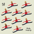 10 Lords Leaping 12 Days Of Christmas Confetti-exploding Greetings Card