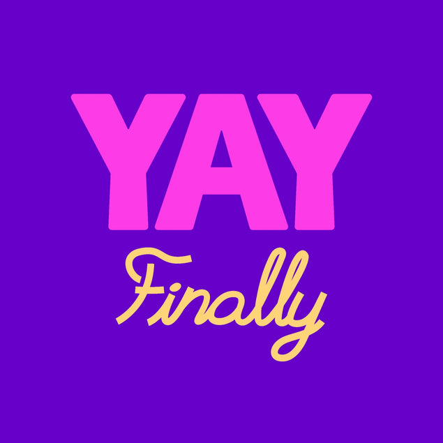 Yay Finally Celebration Confetti-exploding Greetings Card