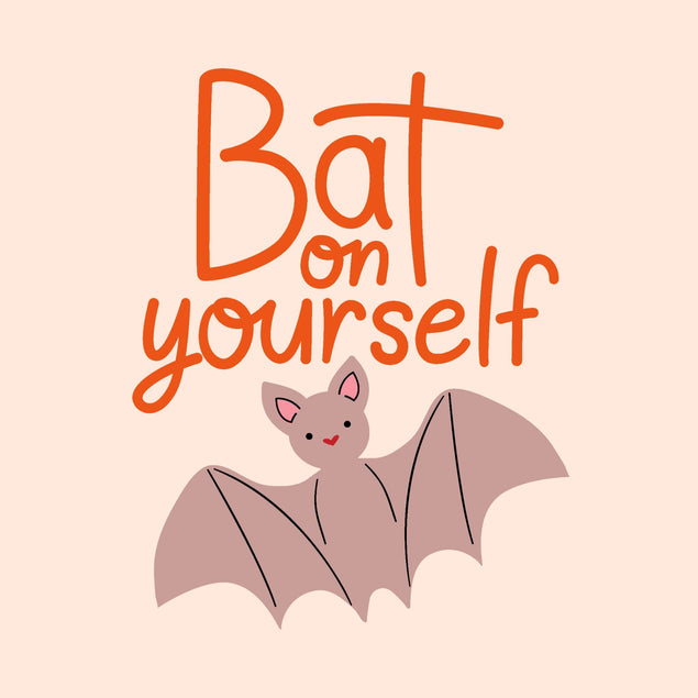 Bat On Yourself Good Luck Confetti-exploding Greetings Card