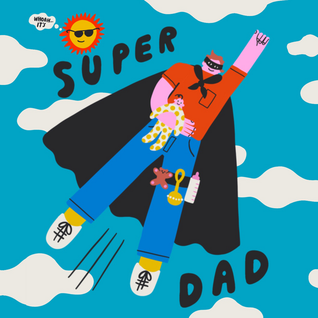 Super Dad Birthday Confetti-exploding Greetings Card