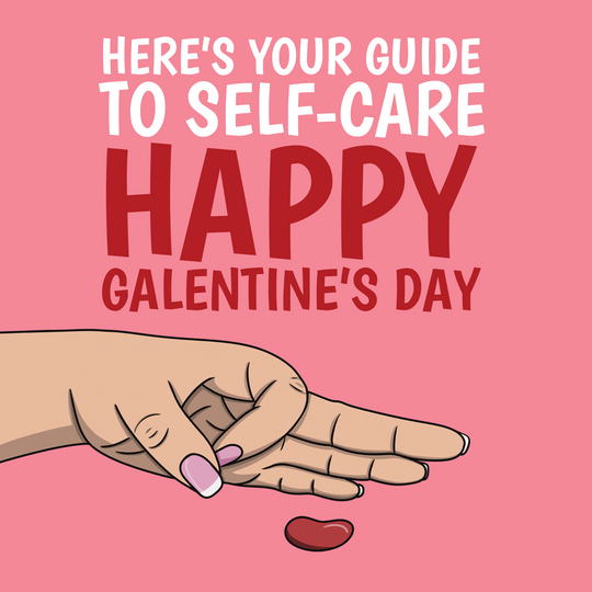 Guide to Self-Care Galentine's Day Card
