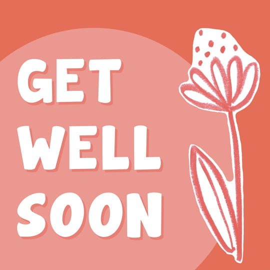 Get Well Soon Floral Design Card