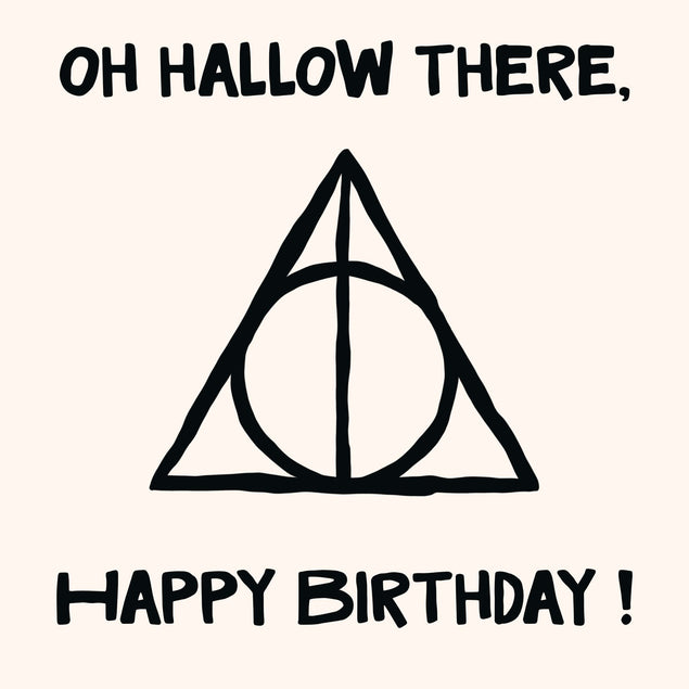 Oh Hallow There Harry Potter Funny Birthday Confetti-exploding Greetings Card