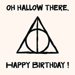 Oh Hallow There Harry Potter Funny Birthday Card
