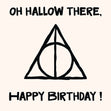 Oh Hallow There Harry Potter Funny Birthday Card