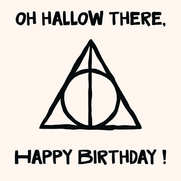 Oh Hallow There Harry Potter Funny Birthday Card