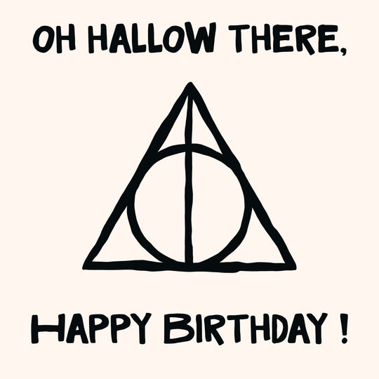 Oh Hallow There Harry Potter Funny Birthday Card