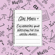 Girl Math Birthday Confetti-exploding Greetings Card