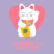 So Lucky To Have You Cute Lucky Cat Card