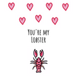 Lobster Love Confetti-exploding Greetings Card