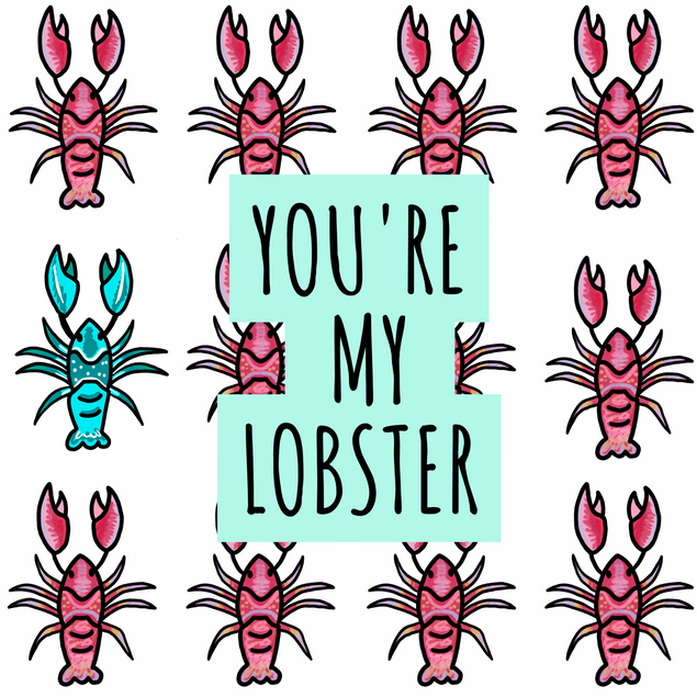 You're My Lobster Confetti-exploding Greetings Card