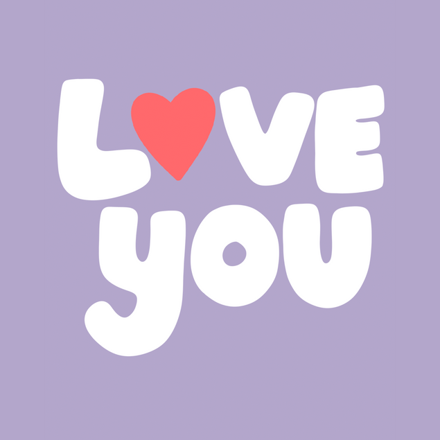 Love You Purple Card