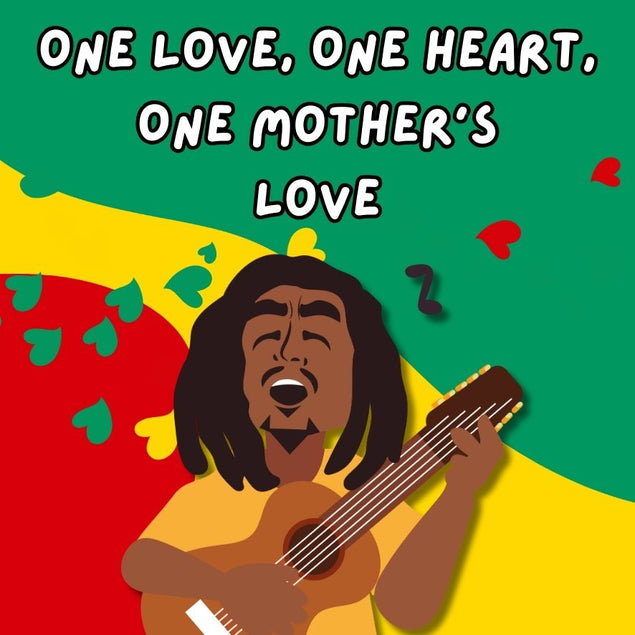 One Love Bob Marley Mother's Day Confetti-exploding Greetings Card