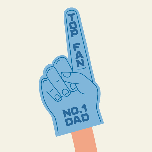 Top Fan No. 1 Dad Confetti-exploding Greetings Card