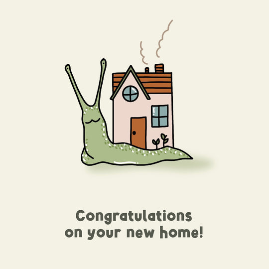 Congratulations On Your New Home Snail Card