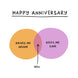 Funny Drives Me Insane And Keeps Me Sane Anniversary Card